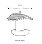 cosy feeder silo 18cm tuscan red